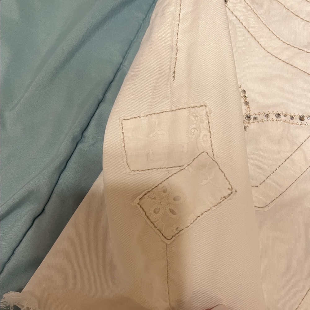 Bebe white Denim Skirt - Picture 8 of 11